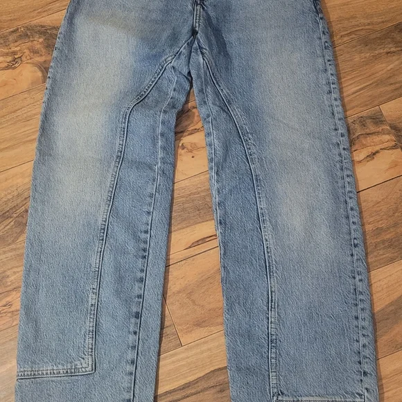 Free People/We the Free Risk Taker High Rise Straight Jeans, GUC, Sz 24, Cute!! - Picture 5 of 12